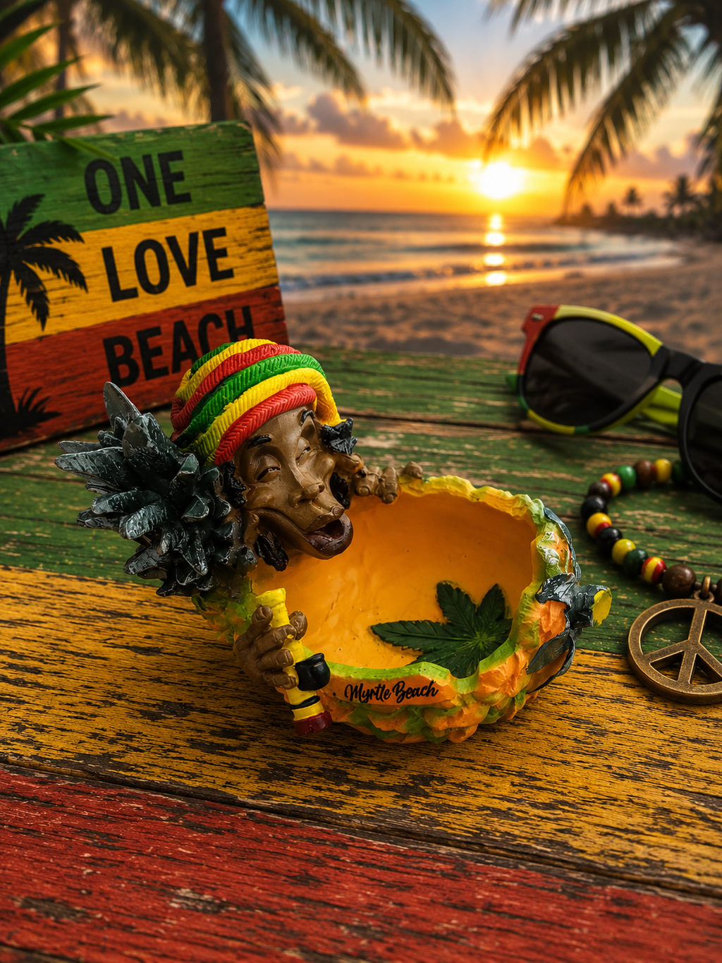 Rasta Ash Tray