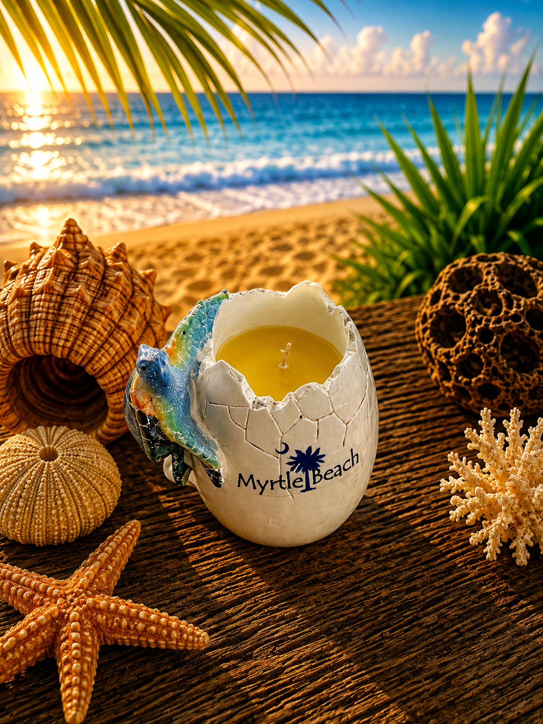 Egg Shell Candle
