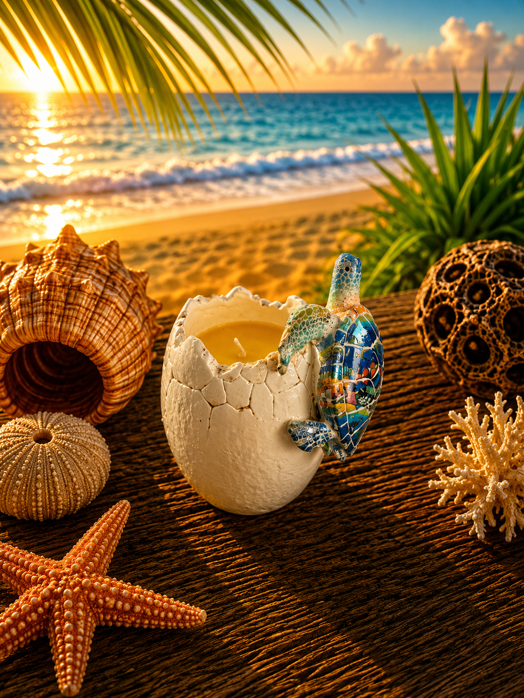 Egg Shell Candle