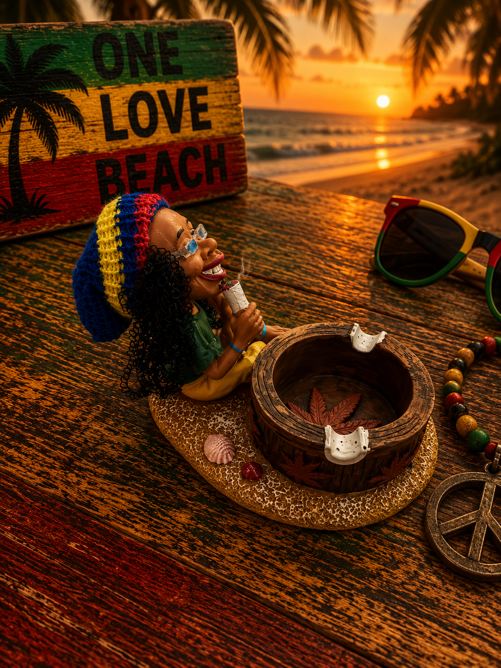 Small Rasta Ashtray