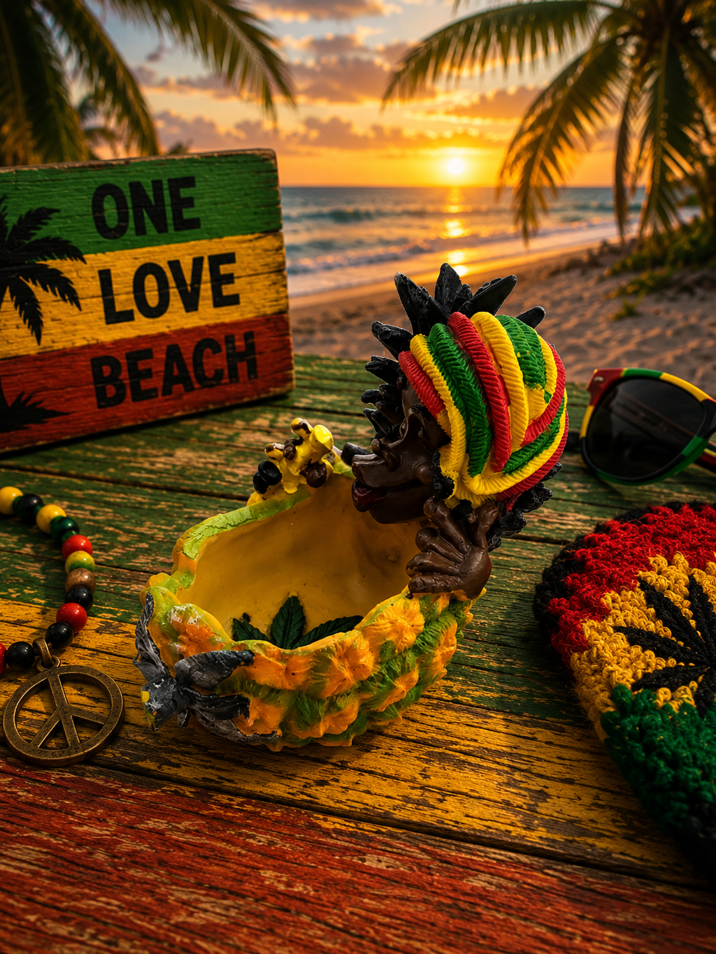 Rasta Ash Tray