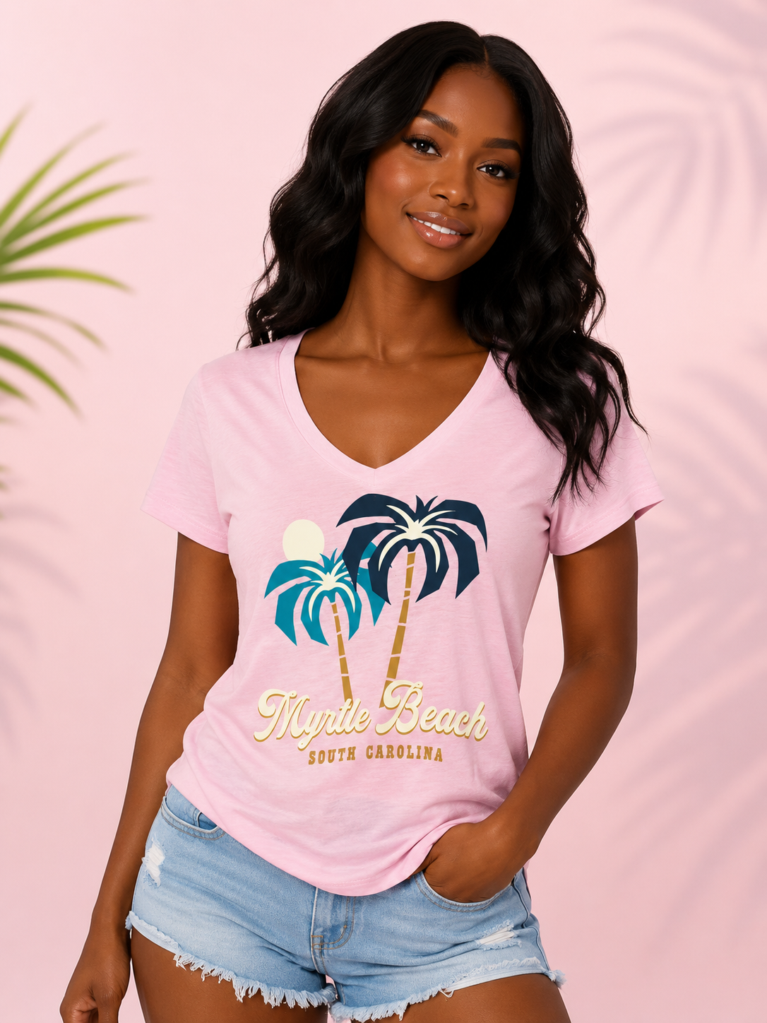 Women's V neck Top