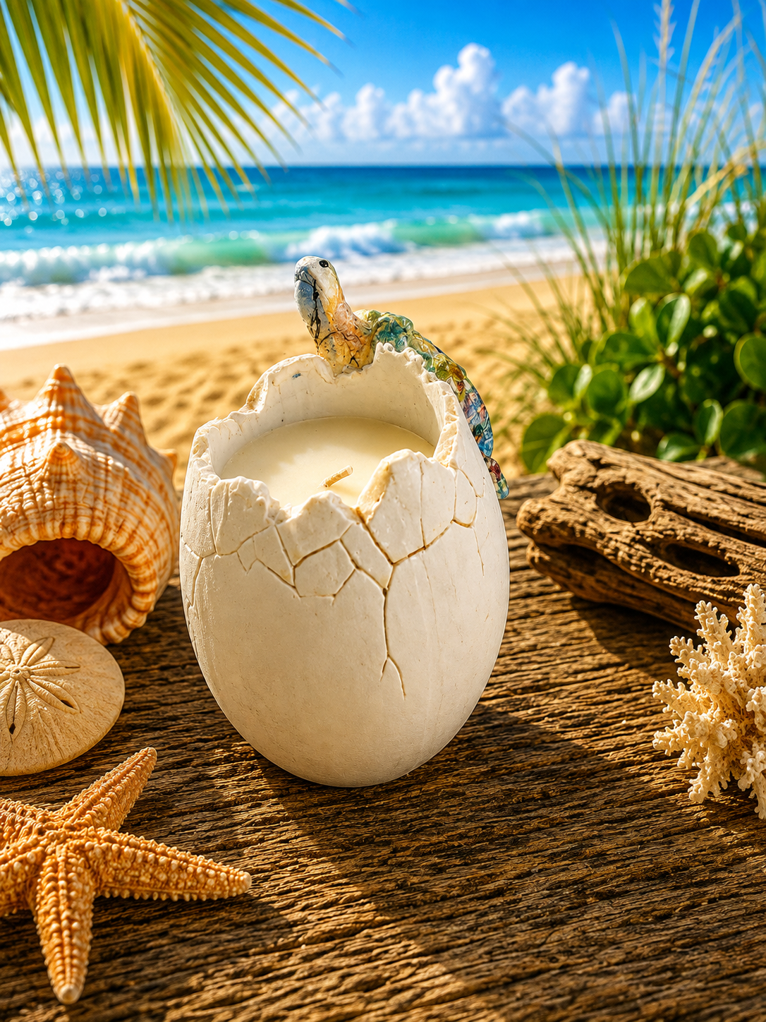 Egg Shell Candle