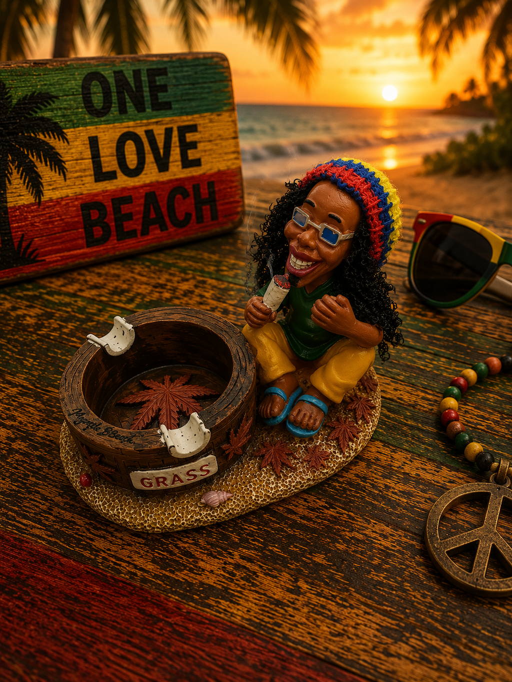 Small Rasta Ashtray