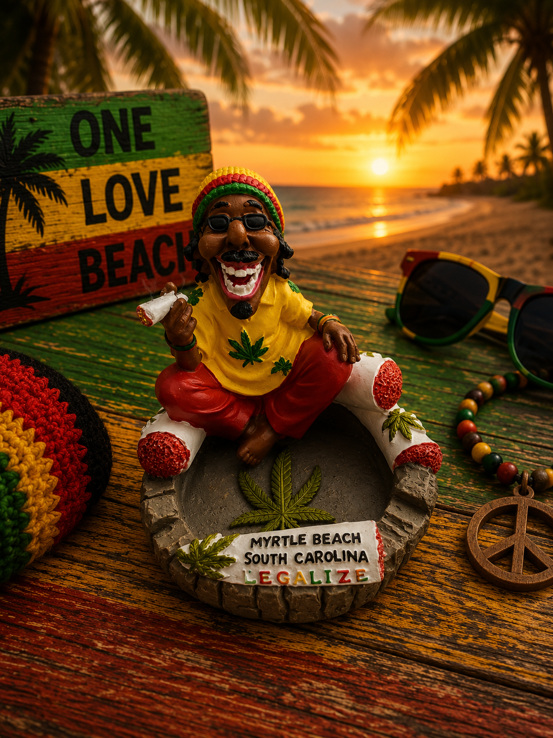 Rasta Ash Tray
