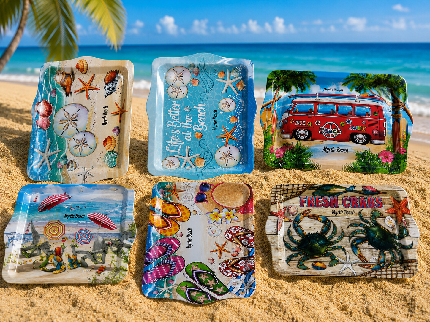 Beach Life Souvenir Trays