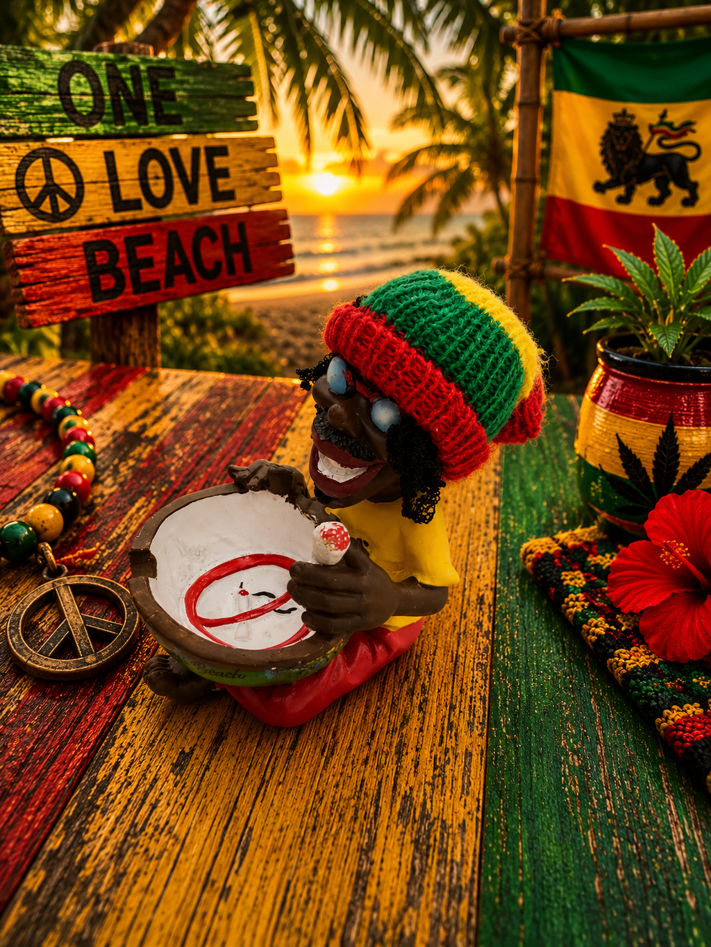 Small Rasta Ashtray