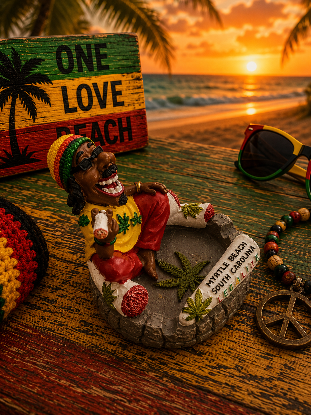 Rasta Ash Tray