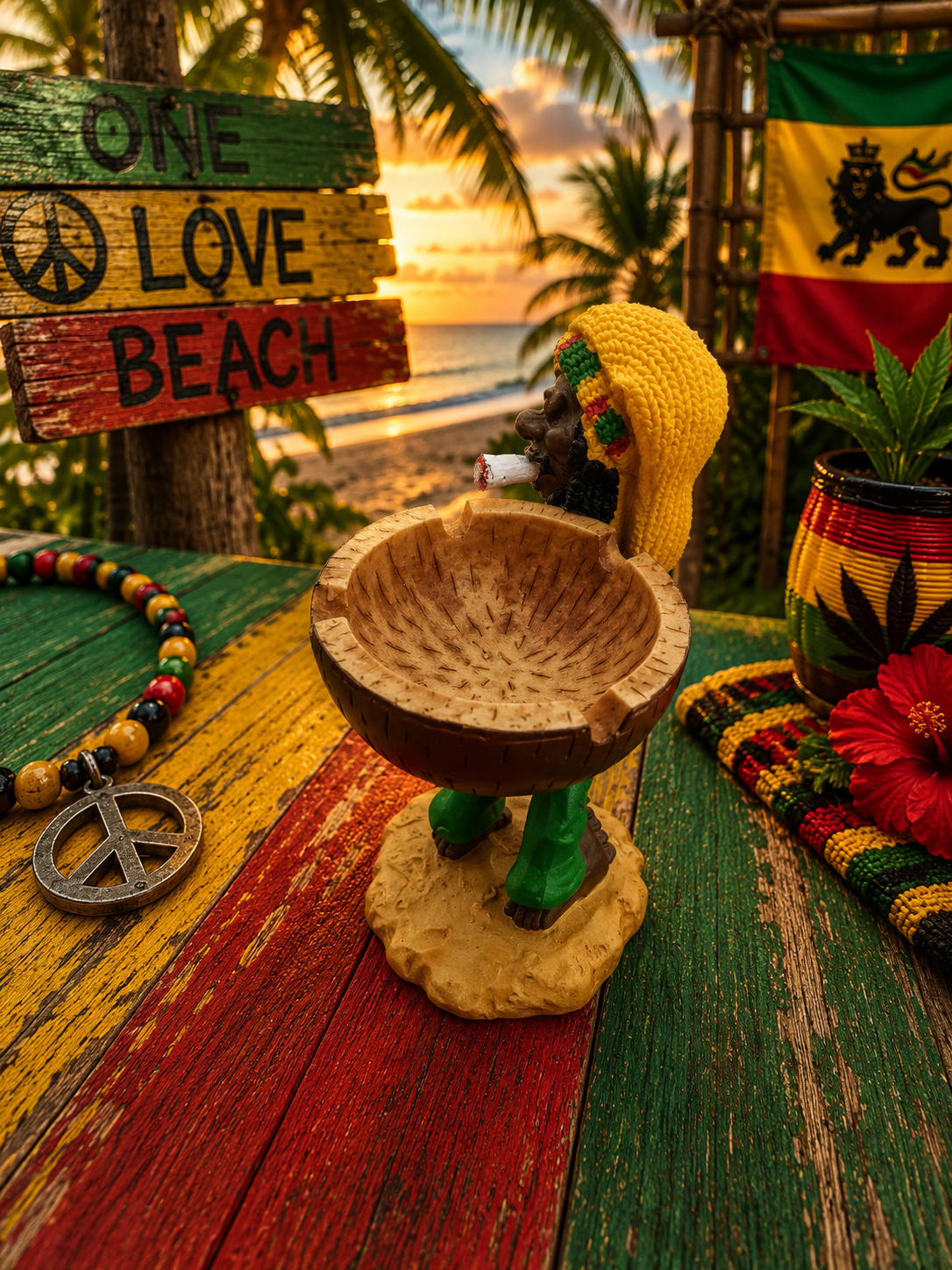 Small Rasta Ashtray
