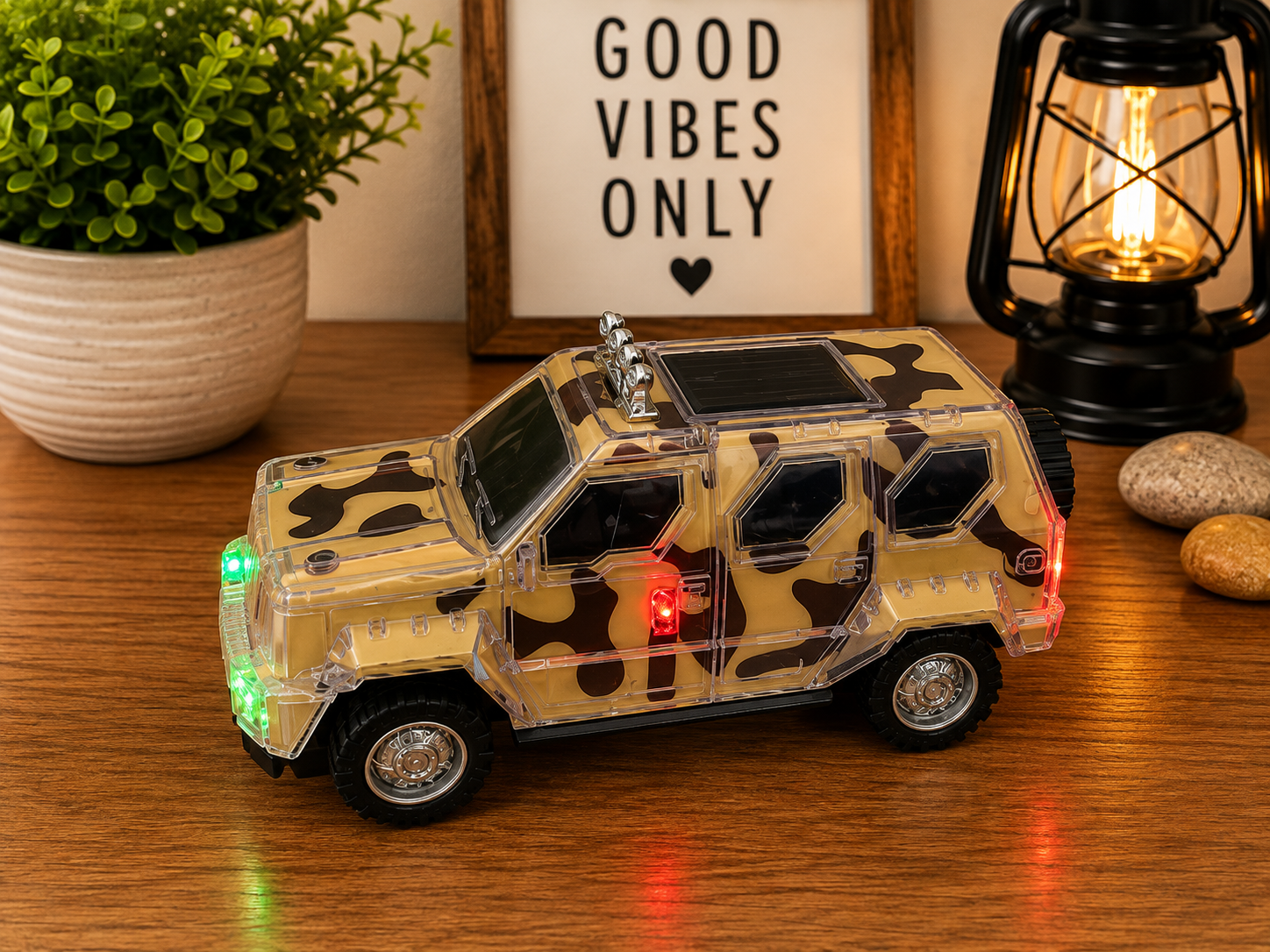 Camo Light Up Military SUV