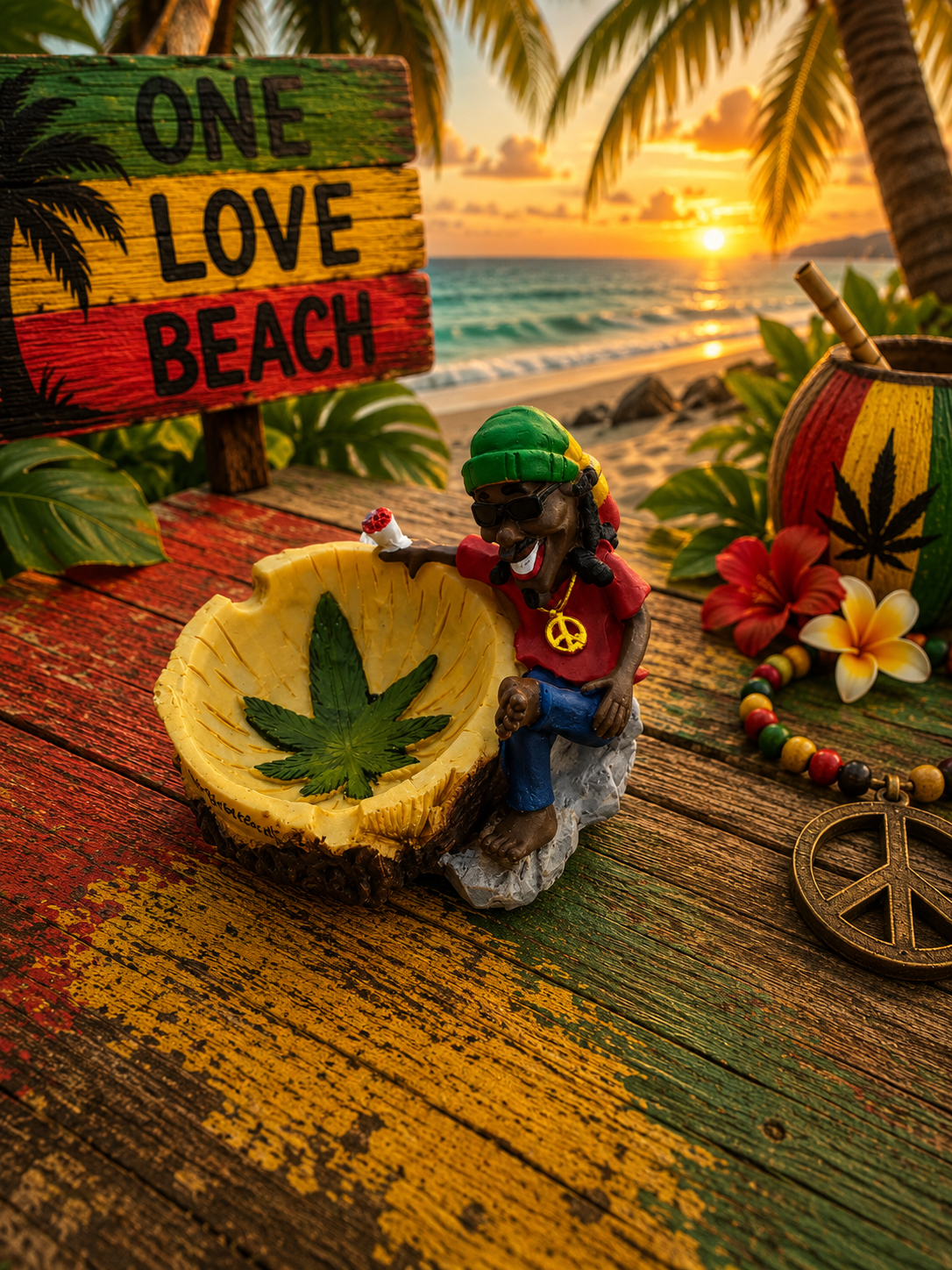 Small Rasta Ashtray