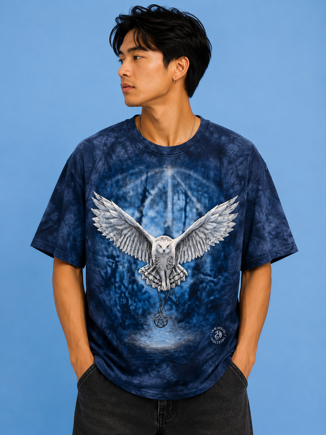 Men's Acid Washed Vintage Graphic Tee