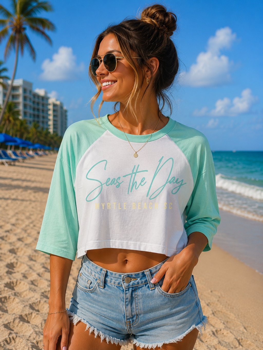 MB Printed Cropped Tee