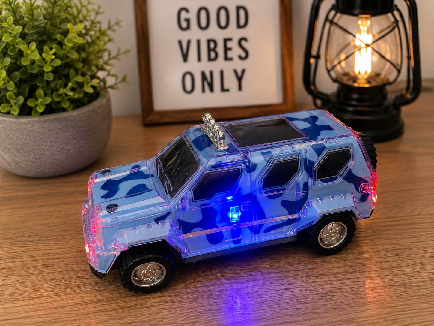 Camo Light Up Military SUV