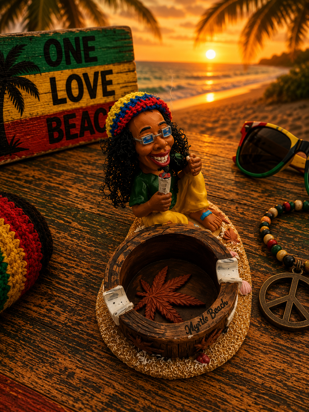 Small Rasta Ashtray