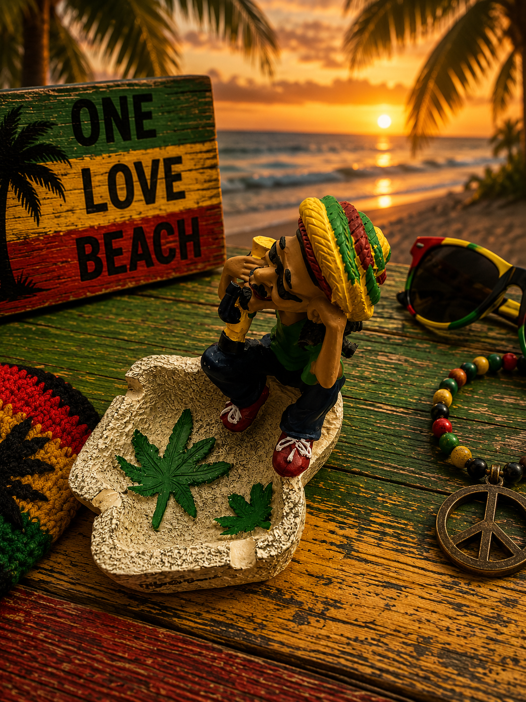 Rasta Ash Tray
