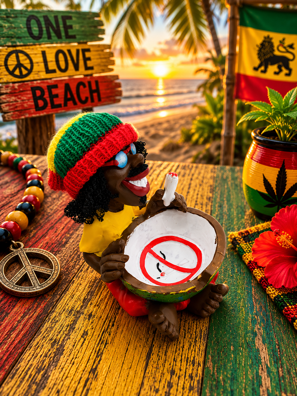 Small Rasta Ashtray