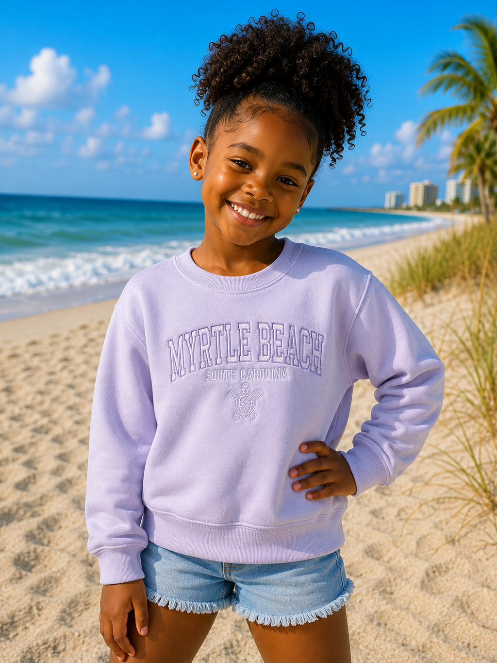 Kids Embroidery Crewneck