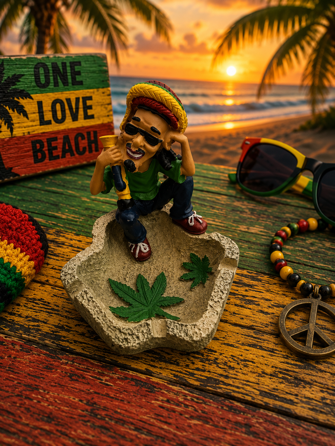 Rasta Ash Tray