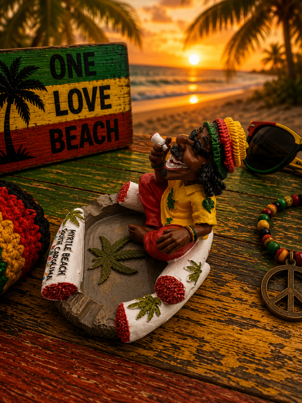 Rasta Ash Tray