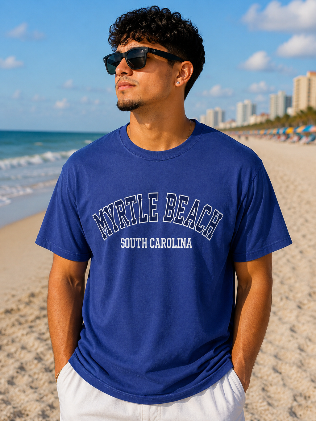 Men Embroidery Tee