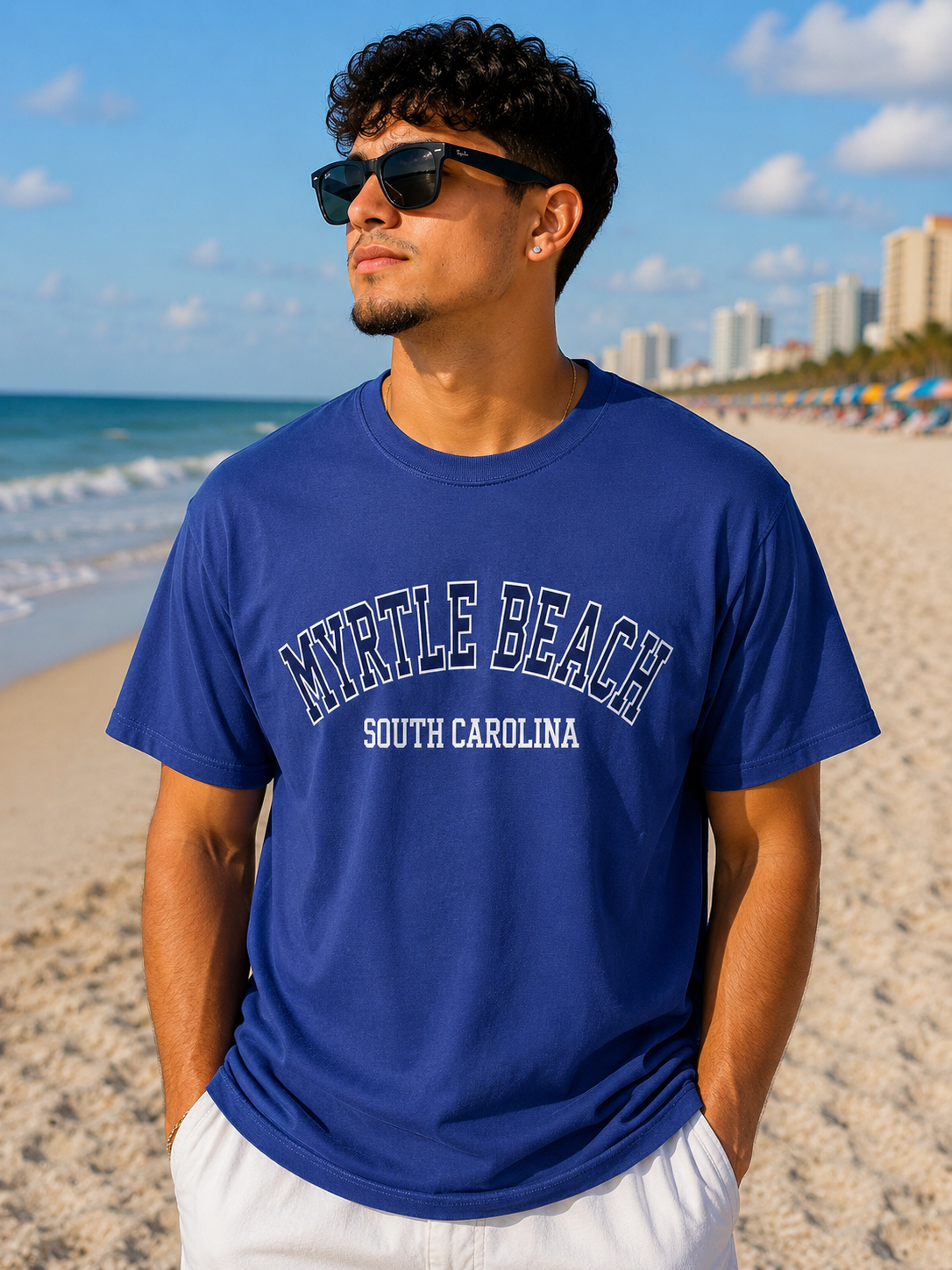 Men Embroidery Tee