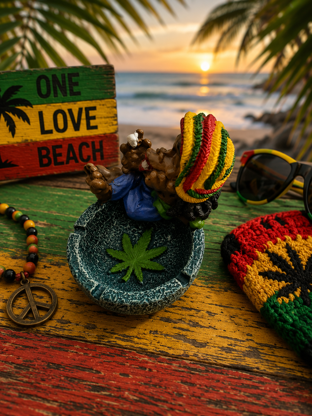Rasta Ash Tray