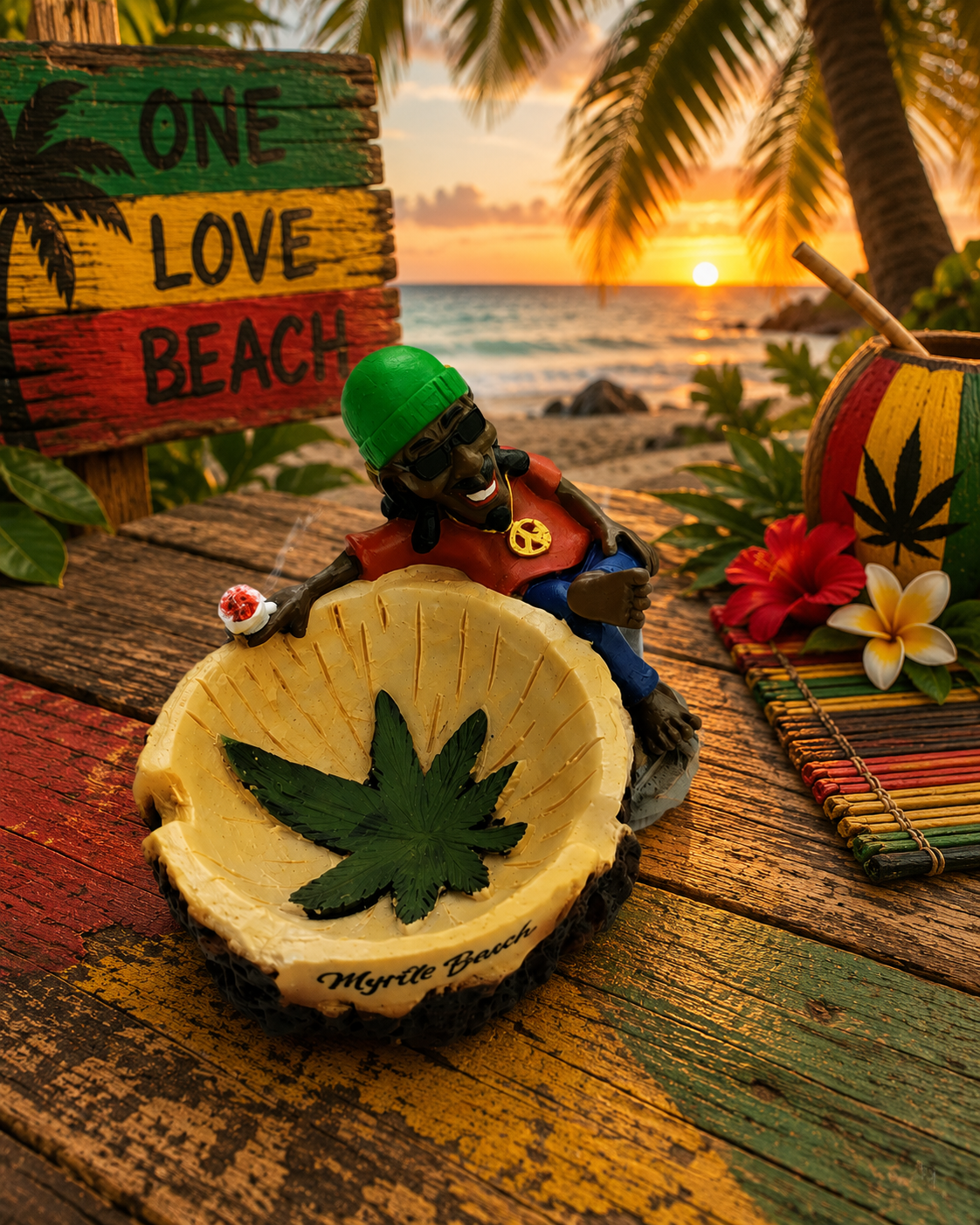 Small Rasta Ashtray