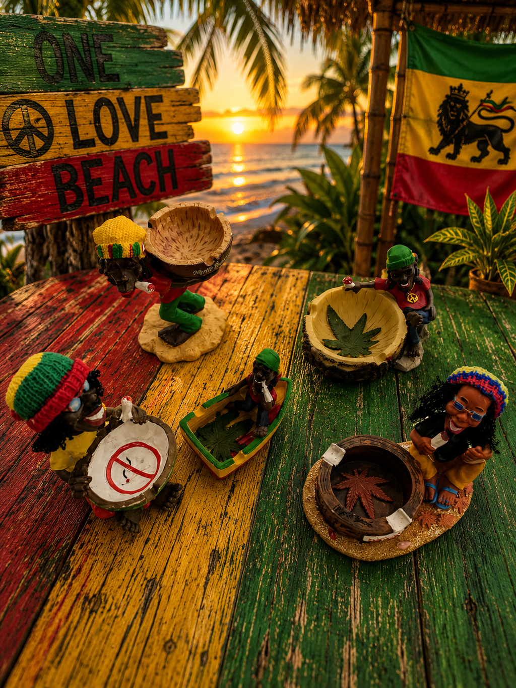 Small Rasta Ashtray