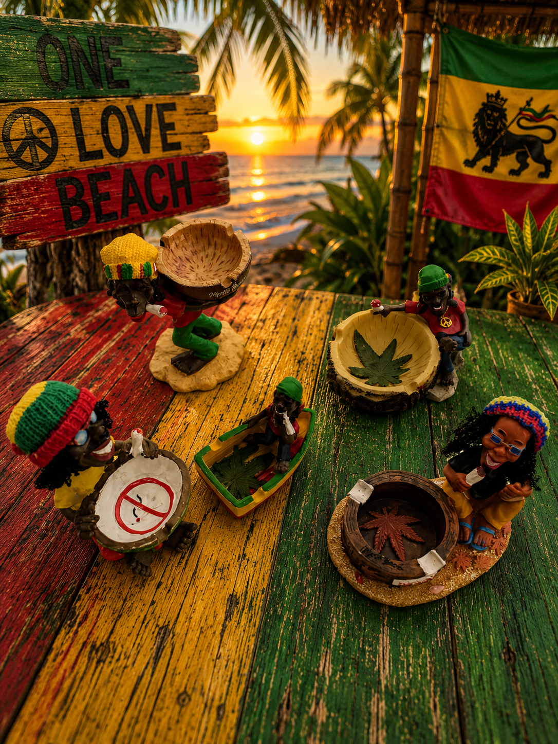 Small Rasta Ashtray