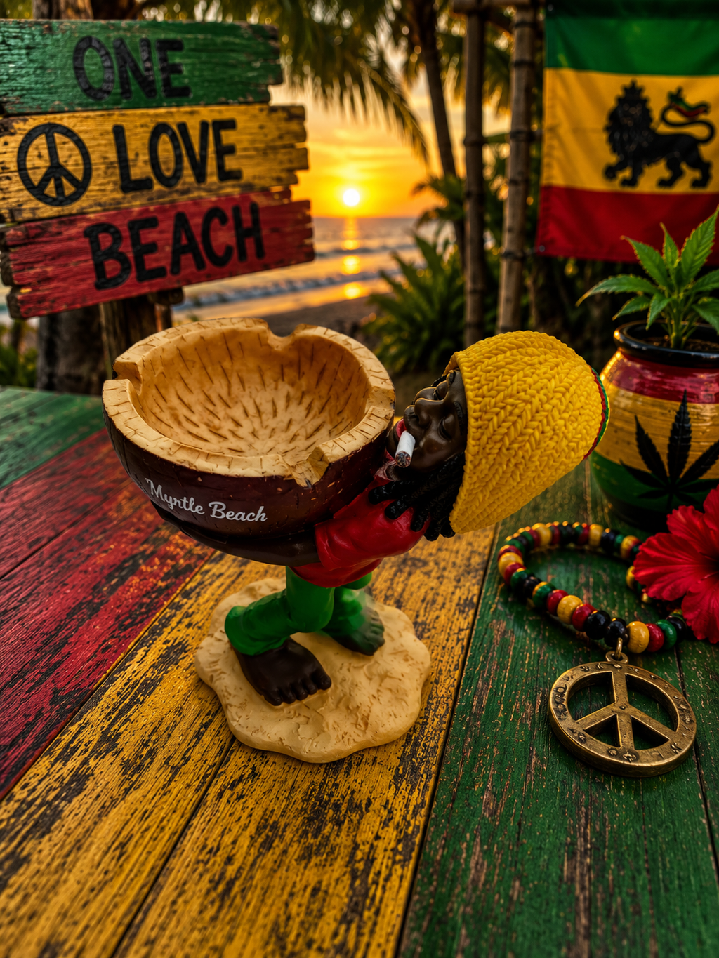 Small Rasta Ashtray