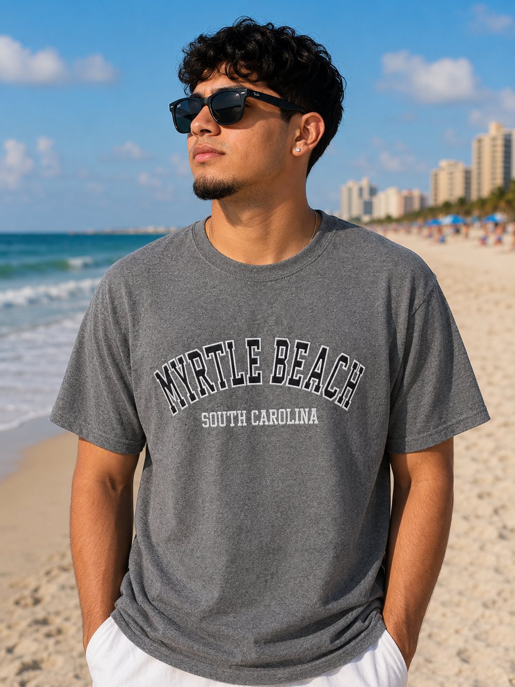 Men Embroidery Tee
