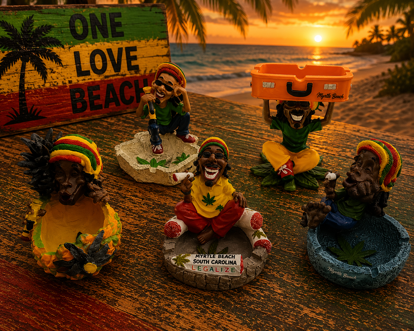 Rasta Ash Tray