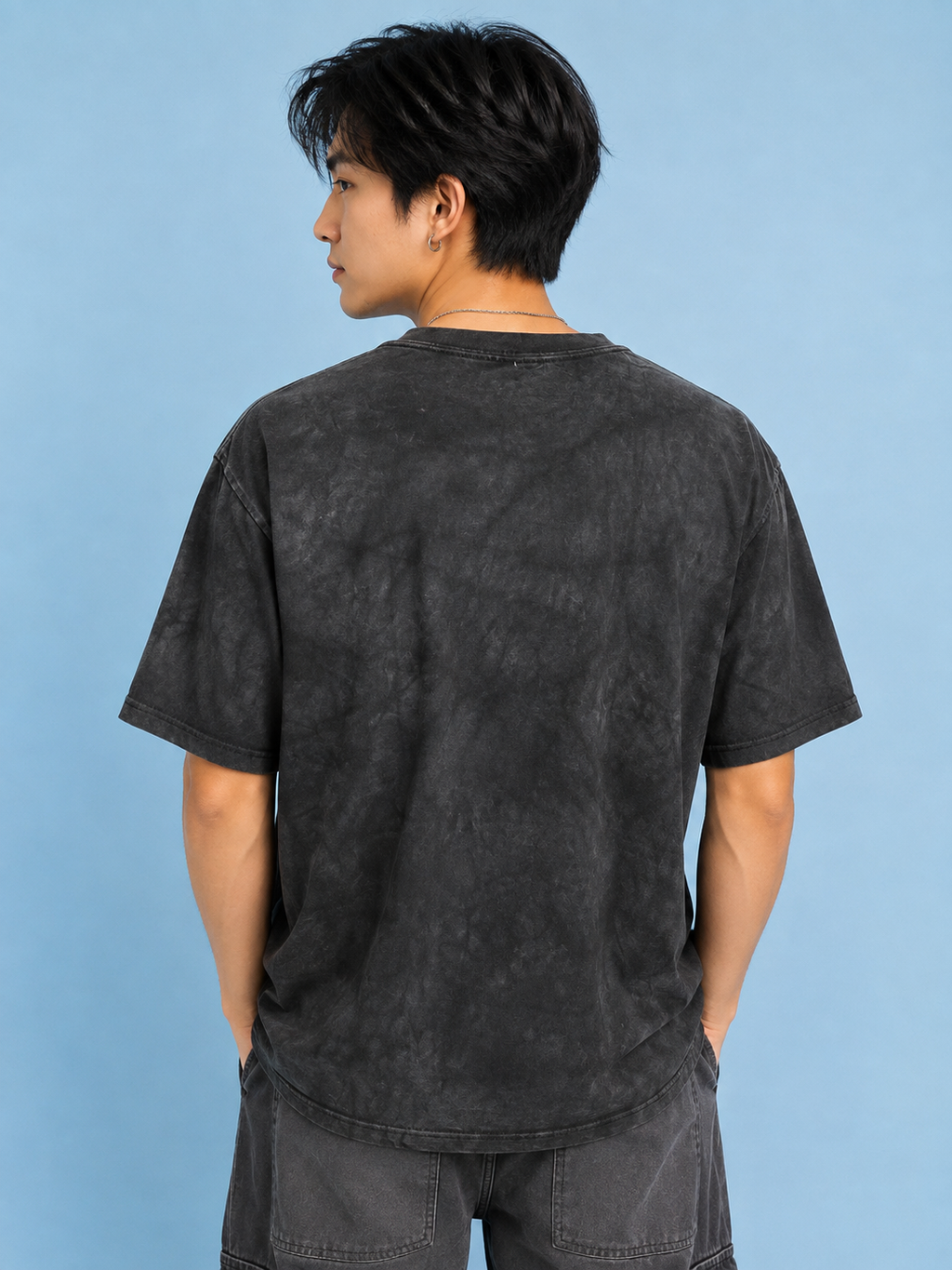 Men's Acid Washed Vintage Graphic Tee