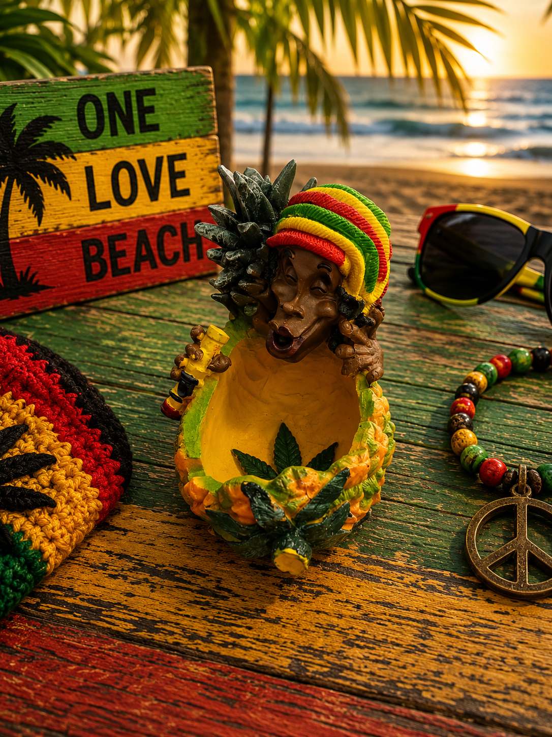 Rasta Ash Tray