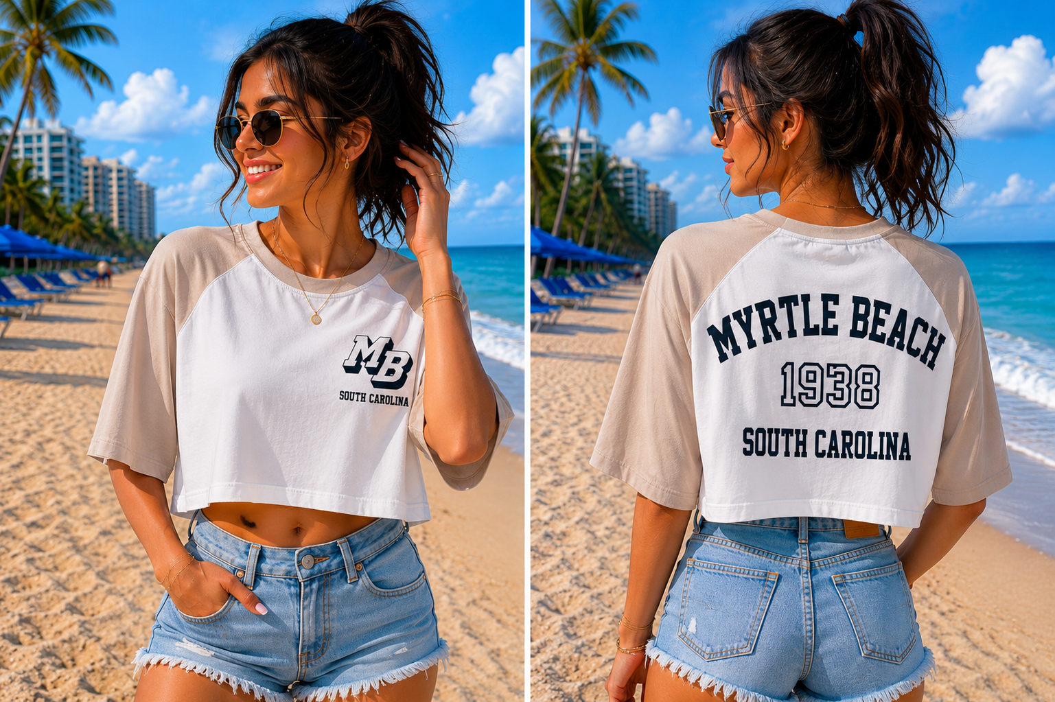 MB Printed Cropped Tee