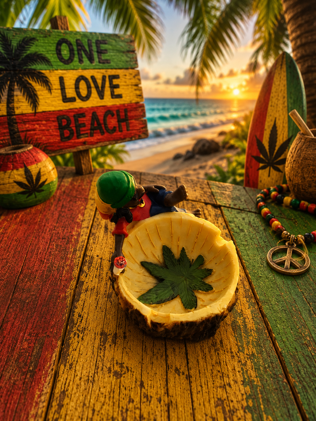 Small Rasta Ashtray