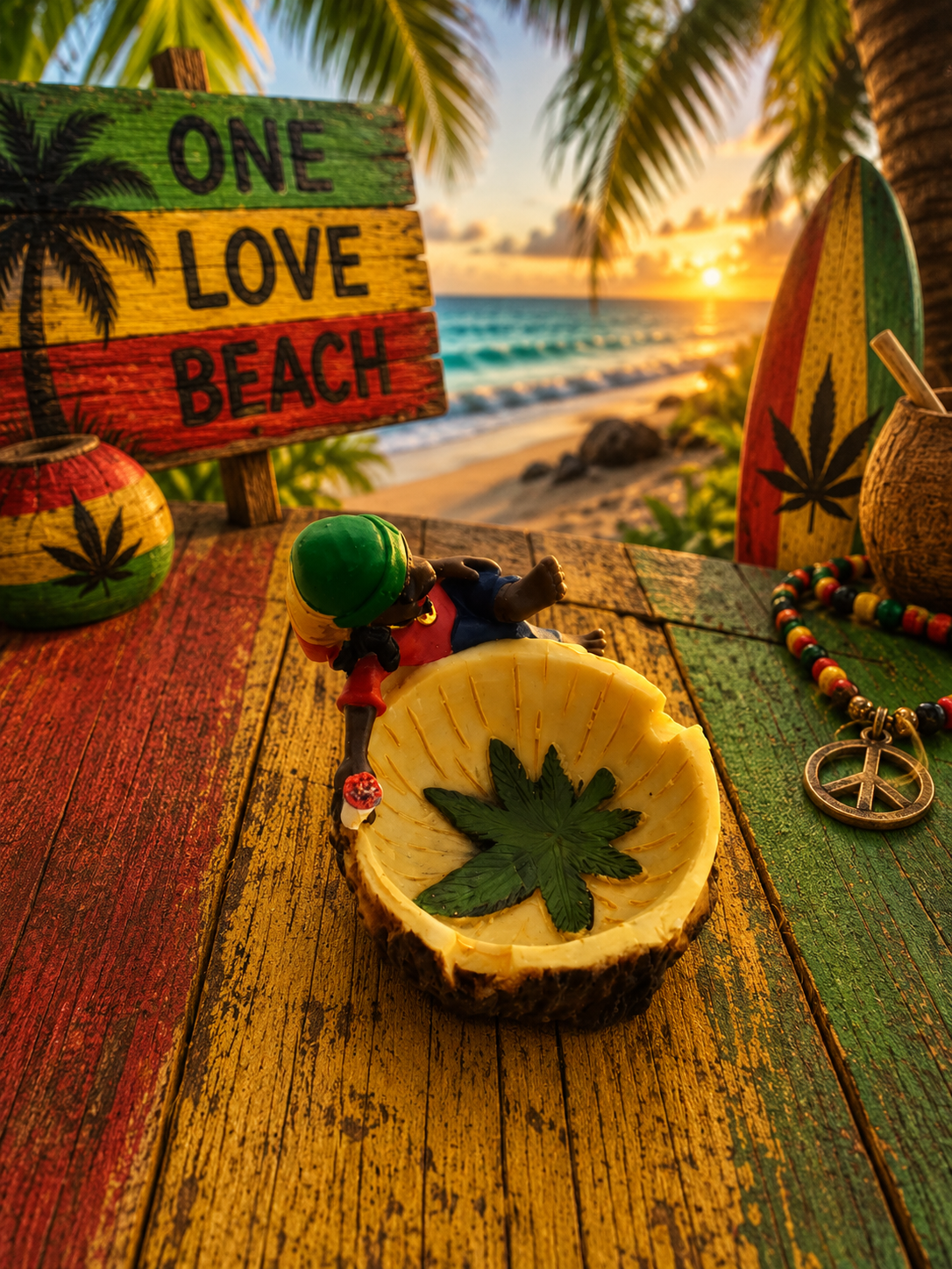 Small Rasta Ashtray