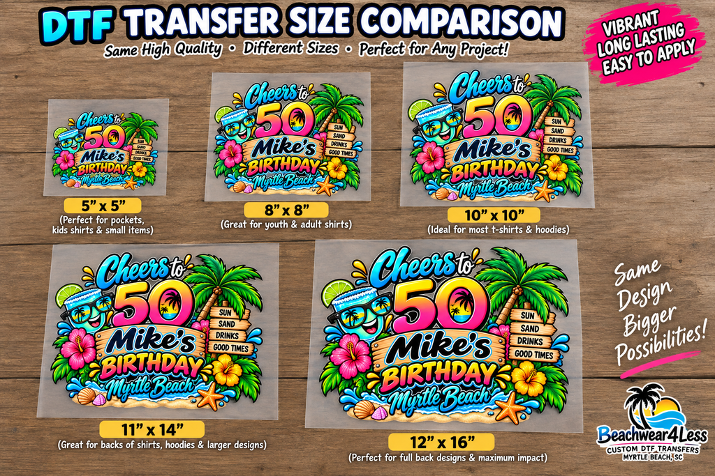 Custom DTF Transfer – Upload Your Design