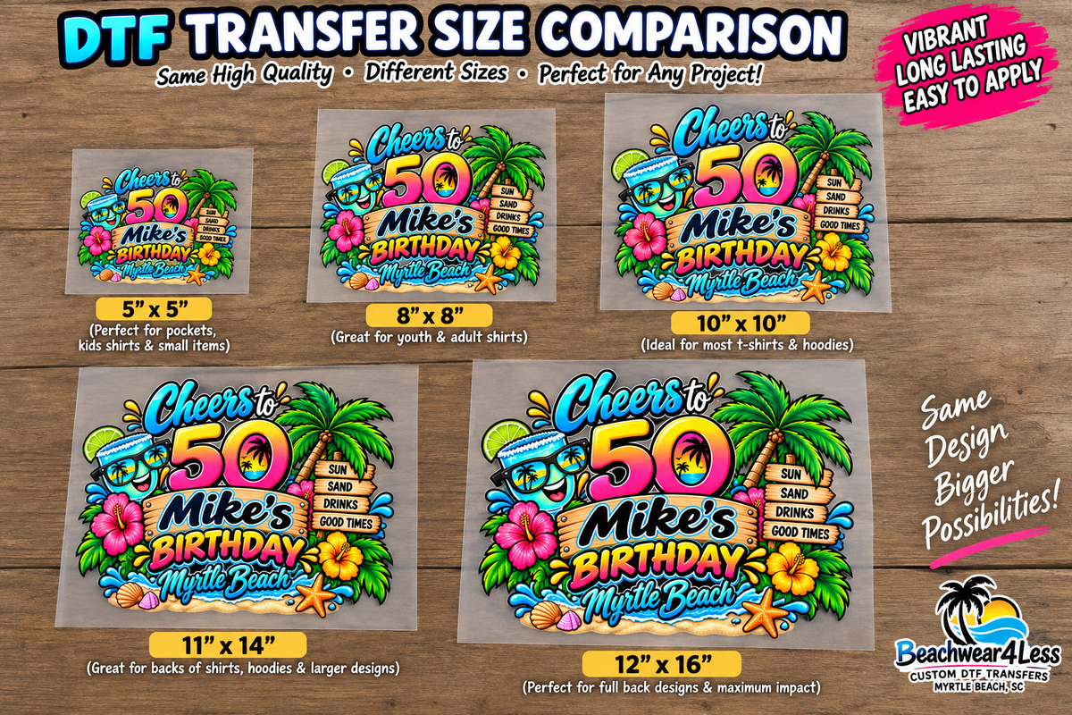 Custom DTF Transfer – Upload Your Design